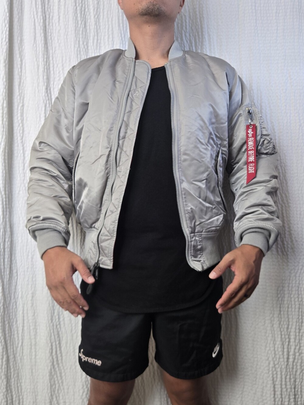 Alpha Industries Limited Edition MA-1  Blood Chit Bomber Jacket Medium